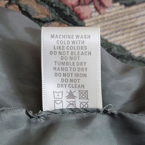 Max Studio Jacket Womens Large Sage Olive Green Vegan Faux Leather Moto Crop - Picture 13 of 13